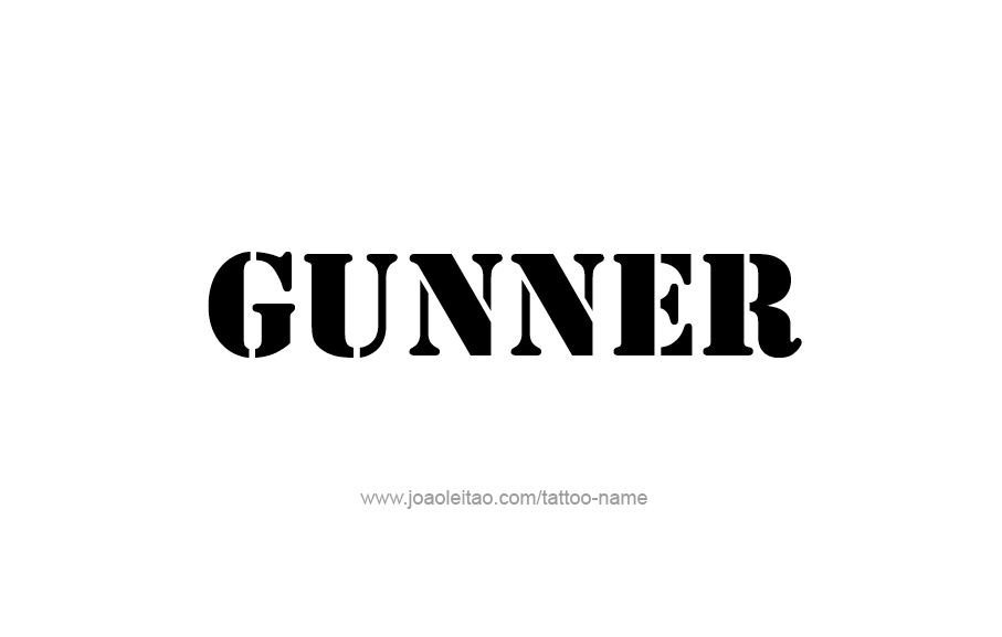 tattoo-design-name-gunner-14.png