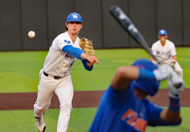 Kentucky ace Zack Lee delivered a pitch in the Wildcats' series against Florida.