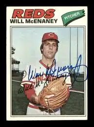 Will McEnaney Autographed 1977 Topps Card #160 Cincinnati ...