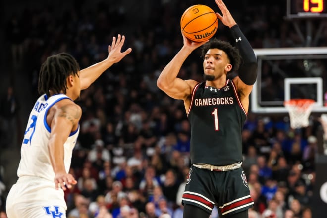 South Carolina's Jacobi Wright launched one of his four made 3-pointers in the Gamecocks' 79-62 win.