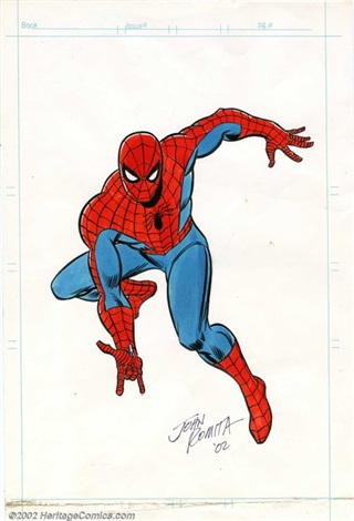 john-romita-jr-and-john-romita-sr-original-color-spider-man-drawing-(undated).jpg