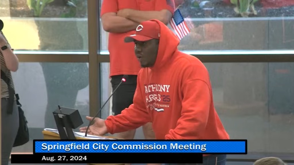 A 28-year-old man made the claim that migrants were stealing ducks at a Springfield City Commission meeting in August.