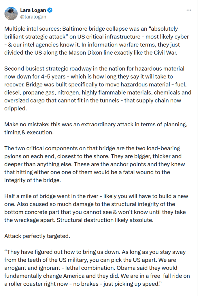 Collapse Of Key Bridge Strategic Attack
